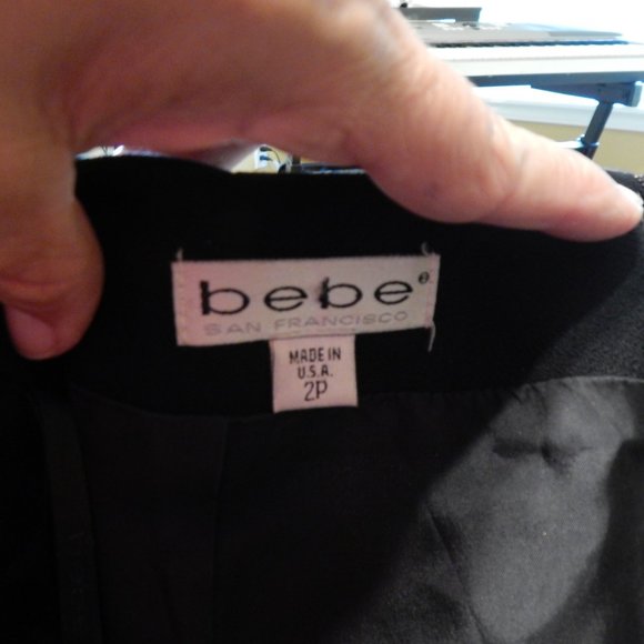 Bebe size 2P  BLACK SHORT SEXY Skirt - Picture 2 of 10